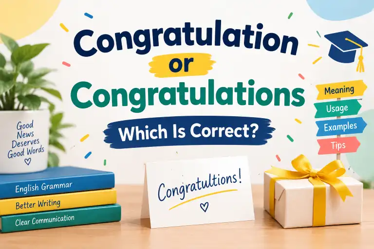 congratulation or congratulations