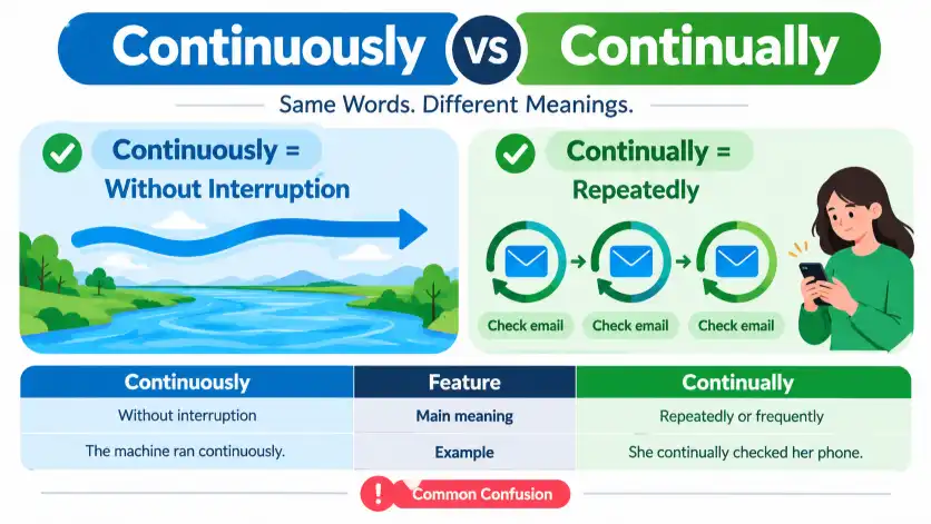 continuously or continually