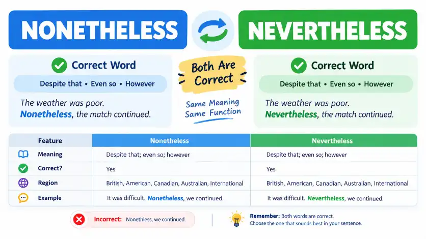 nonetheless or nevertheless