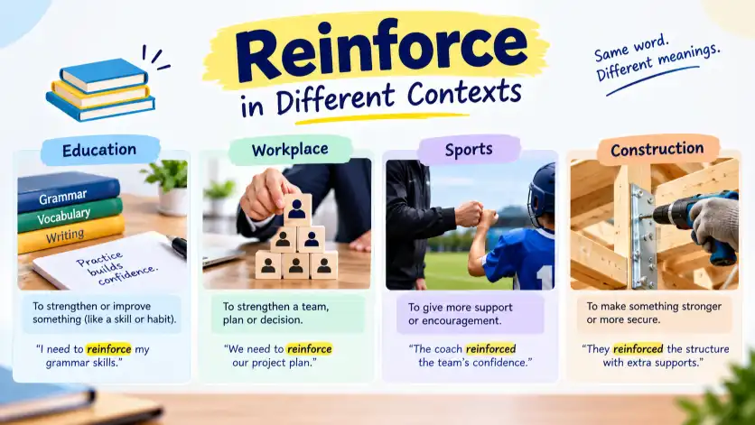 Reinforce in Different Contexts