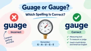 guage or gauge