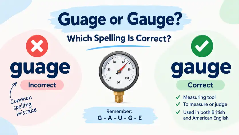 guage or gauge