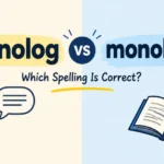 monolog or monologue