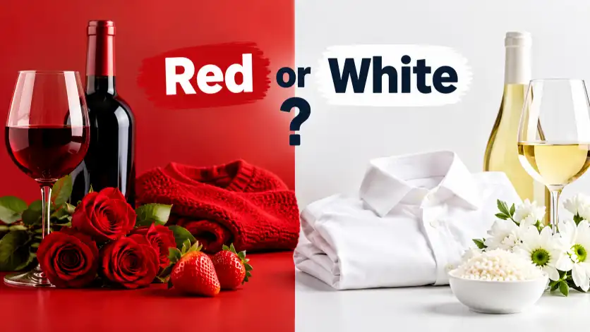 red or white